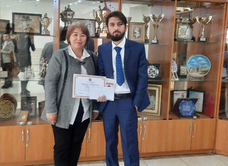 A student of the international school of medicine iuk was awarded a special prize at the olympiad in the state language